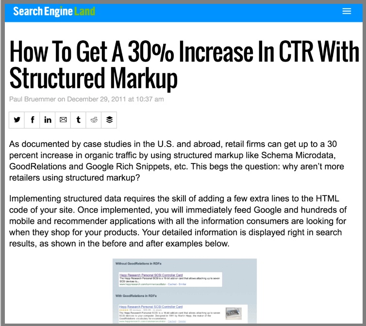 dane strukturalne podnoszą wskaźnik CTR